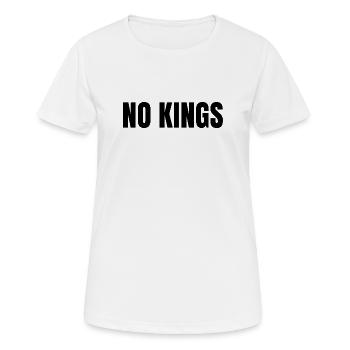 Keine Könige Keine Tyrannen Demokratie Widerstand  - Frauen T-Shirt atmungsaktiv - Weiß - Vorne - AI Model Female 172 dark (172cm)