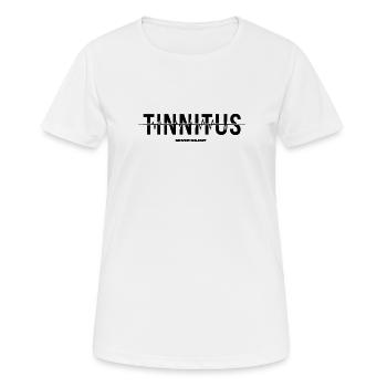 Tinnitus - Frauen T-Shirt atmungsaktiv - Weiß - Vorne - AI Model Female 172 dark (172cm)