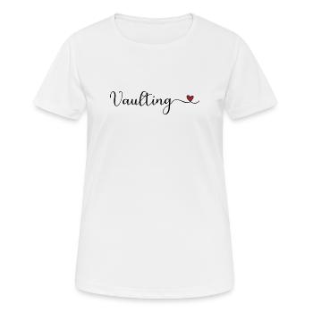 Vaulting Heart - Frauen T-Shirt atmungsaktiv - Weiß - Vorne - AI Model Female 172 dark (172cm)