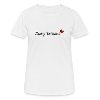 WEIHNACHTEN. FROHE WEIHNACHTEN. FROHE WEIHNACHTEN. NEUJAHR - Frauen T-Shirt atmungsaktiv - Weiß - Vorne - AI Model Female 172 dark (172cm)