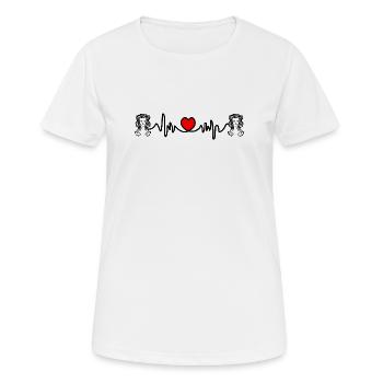 Heart rate cardio Virgo Virgo - Women's Breathable T-Shirt - white - Front - AI Model Female 172 dark (172cm)