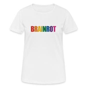 Brainrot - Funny Gen Alpha Slang Memes - Women's Breathable T-Shirt - white - Front - AI Model Female 172 dark (172cm)