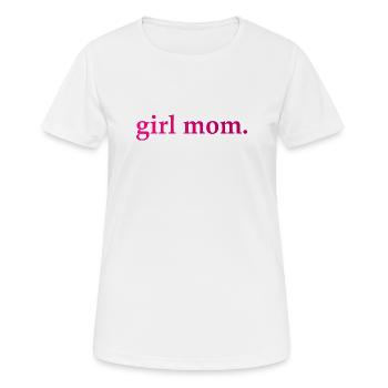 Fille Maman Dicton cool - T-shirt respirant Femme - blanc - Devant - AI Model Female 172 dark (172cm)