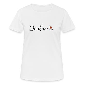 Doula Heart Gift - Women's Breathable T-Shirt - white - Front - AI Model Female 172 dark (172cm)