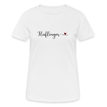 Haflinger Heart - Women's Breathable T-Shirt - white - Front - AI Model Female 172 dark (172cm)
