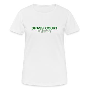 Tennis Shirt Grass Court Expert London Halle - Frauen T-Shirt atmungsaktiv - Weiß - Vorne - AI Model Female 172 dark (172cm)