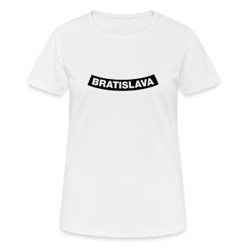 Bratislava ChapterElement 1C (JGA MC-Rocker-Style) - T-shirt respirant Femme - blanc - Devant - AI Model Female 172 dark (172cm)