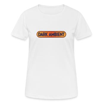 T-shirt dégradé d’ambiance foncée - T-shirt respirant Femme - blanc - Devant - AI Model Female 172 dark (172cm)