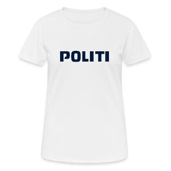 police - T-shirt respirant Femme - blanc - Devant - AI Model Female 172 dark (172cm)