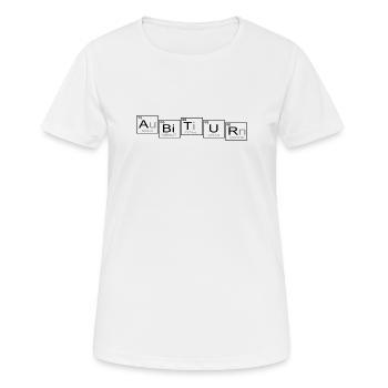 Abitur - Frauen T-Shirt atmungsaktiv - Weiß - Vorne - AI Model Female 172 dark (172cm)