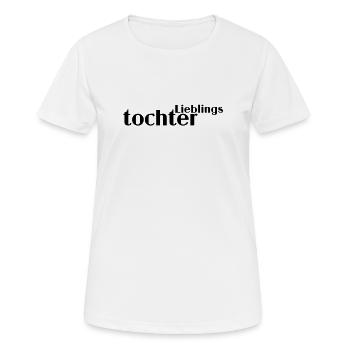 Fille préférée - T-shirt respirant Femme - blanc - Devant - AI Model Female 172 dark (172cm)