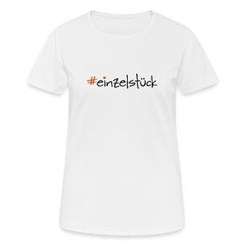copie unique - T-shirt respirant Femme - blanc - Devant - AI Model Female 172 dark (172cm)