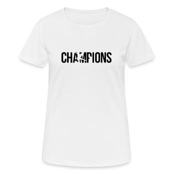 Meister - Frauen T-Shirt atmungsaktiv - Weiß - Vorne - AI Model Female 172 dark (172cm)