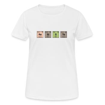 Resists in periodic elements - Women's Breathable T-Shirt - white - Front - AI Model Female 172 dark (172cm)