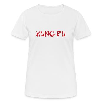 KUNG-FU - T-shirt respirant Femme - blanc - Devant - AI Model Female 172 dark (172cm)