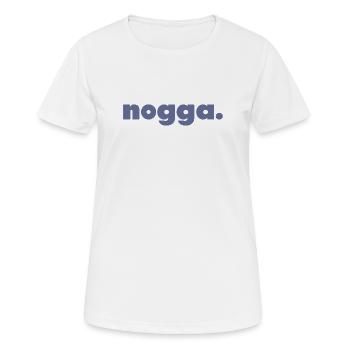 Nogga. - T-shirt respirant Femme - blanc - Devant - AI Model Female 172 dark (172cm)