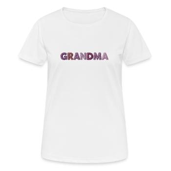 Grandma Vintage Stitching Design Trend Gift - Women's Breathable T-Shirt - white - Front - AI Model Female 172 dark (172cm)
