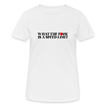 Auto  - Frauen T-Shirt atmungsaktiv - Weiß - Vorne - AI Model Female 172 dark (172cm)