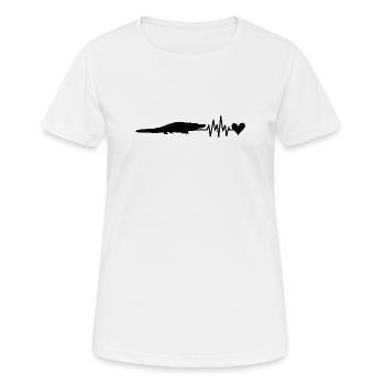 Alligator - T-shirt respirant Femme - blanc - Devant - AI Model Female 172 dark (172cm)