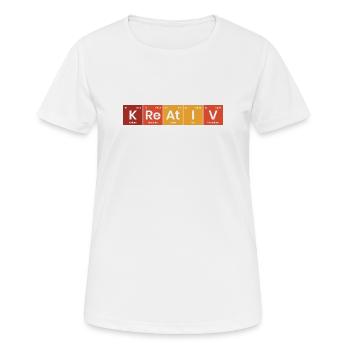 Periodensystem Kreativ - Frauen T-Shirt atmungsaktiv - Weiß - Vorne - AI Model Female 172 dark (172cm)