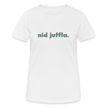 Nid Juffla. - T-shirt respirant Femme - blanc - Devant - AI Model Female 172 dark (172cm)