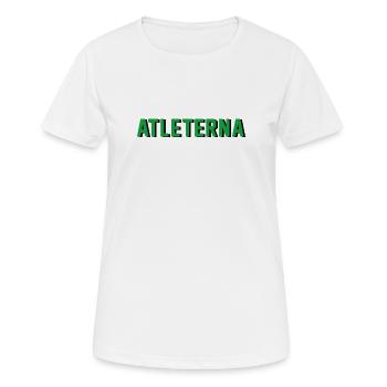 Sportler - Frauen T-Shirt atmungsaktiv - Weiß - Vorne - AI Model Female 172 dark (172cm)