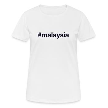 Hashtag Malaisie - T-shirt respirant Femme - blanc - Devant - AI Model Female 172 dark (172cm)