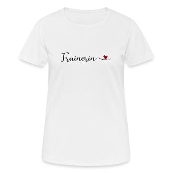 Trainerin - Frauen T-Shirt atmungsaktiv - Weiß - Vorne - AI Model Female 172 dark (172cm)