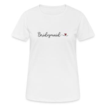 Demoiselle d’honneur - T-shirt respirant Femme - blanc - Devant - AI Model Female 172 dark (172cm)