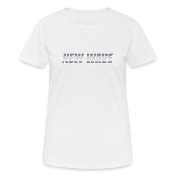 New wave - T-shirt respirant Femme - blanc - Devant - AI Model Female 172 dark (172cm)