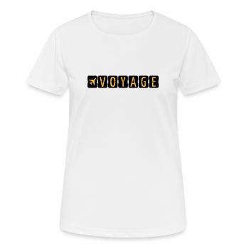 Voyage - T-shirt respirant Femme - blanc - Devant - AI Model Female 172 dark (172cm)