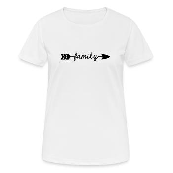 Family - Women's Breathable T-Shirt - white - Front - AI Model Female 172 dark (172cm)