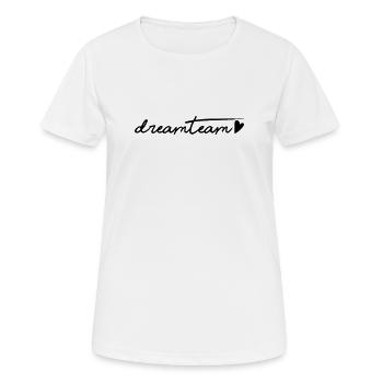 Black Heart Dream Team - Women's Breathable T-Shirt - white - Front - AI Model Female 172 dark (172cm)