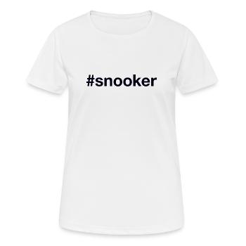 Billard Snooker - T-shirt respirant Femme - blanc - Devant - AI Model Female 172 dark (172cm)
