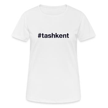 Tachkent, Tachkent, Ouzbékistan, Ouzbékistan - T-shirt respirant Femme - blanc - Devant - AI Model Female 172 dark (172cm)