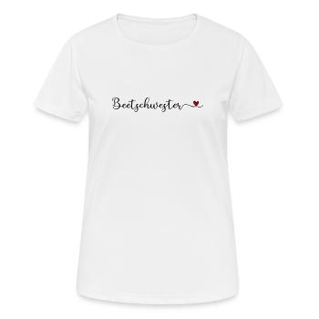 Beetschwester - lustiges Garten Design für Gärtner - Frauen T-Shirt atmungsaktiv - Weiß - Vorne - AI Model Female 172 dark (172cm)