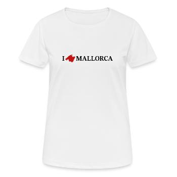 J’adore Majorque - T-shirt respirant Femme - blanc - Devant - AI Model Female 172 dark (172cm)