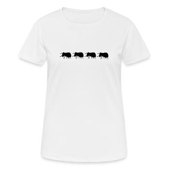 Beetles Bugs - Women's Breathable T-Shirt - white - Front - AI Model Female 172 dark (172cm)