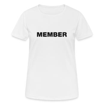 Membres - T-shirt respirant Femme - blanc - Devant - AI Model Female 172 dark (172cm)