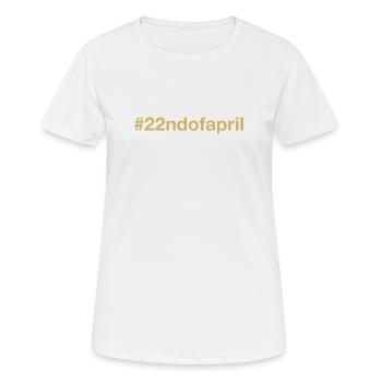 Earth Day - Frauen T-Shirt atmungsaktiv - Weiß - Vorne - AI Model Female 172 dark (172cm)