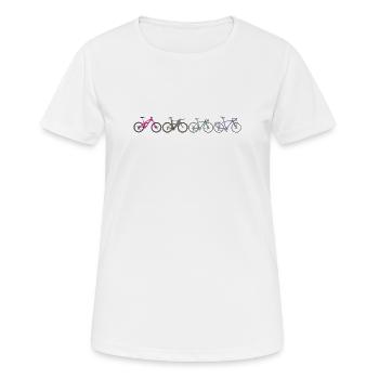 Défilé de vélos Vivid - T-shirt respirant Femme - blanc - Devant - AI Model Female 172 dark (172cm)