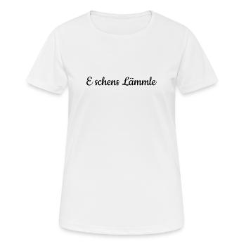 E schens Lämmle - T-shirt respirant Femme - blanc - Devant - AI Model Female 172 dark (172cm)