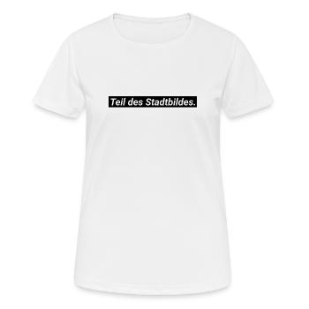Partie intégrante du paysage urbain - T-shirt respirant Femme - blanc - Devant - AI Model Female 172 dark (172cm)