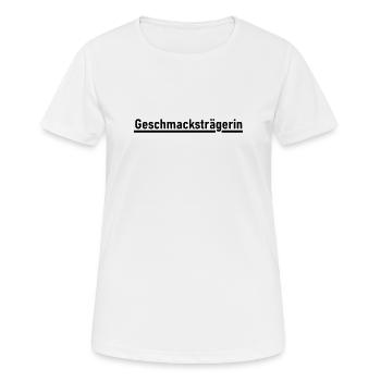 Geschmacksträgerin - Frauen T-Shirt atmungsaktiv - Weiß - Vorne - AI Model Female 172 dark (172cm)