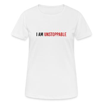 Unstoppable - Women's Breathable T-Shirt - white - Front - AI Model Female 172 dark (172cm)