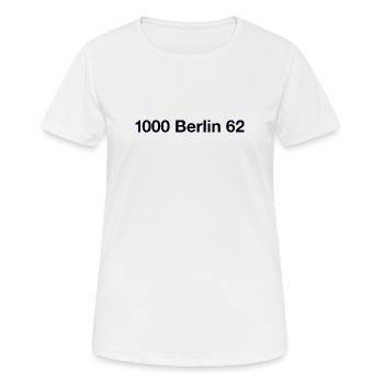 Berlin 62 Schöneberg - T-shirt respirant Femme - blanc - Devant - AI Model Female 172 dark (172cm)
