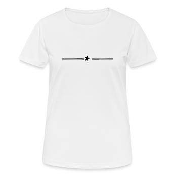 Star T-Shirt Line Design Graphique Minimaliste - T-shirt respirant Femme - blanc - Devant - AI Model Female 172 dark (172cm)