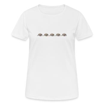 5 Carlins - T-shirt respirant Femme - blanc - Devant - AI Model Female 172 dark (172cm)