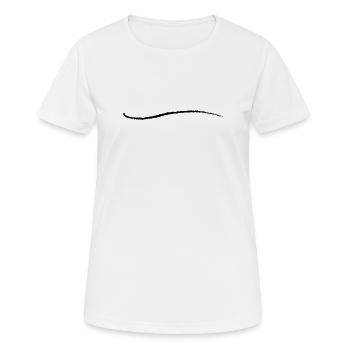 Stroke Art Brush Stroke Underscore Crack Line - Women's Breathable T-Shirt - white - Front - AI Model Female 172 dark (172cm)