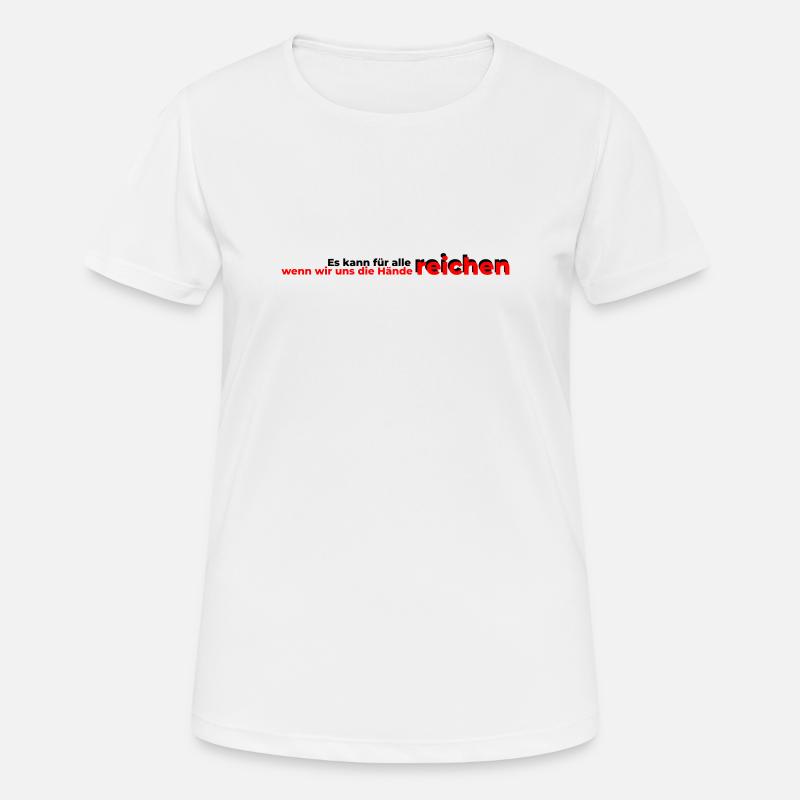 Reaching for all hands - Women's Breathable T-Shirt - white